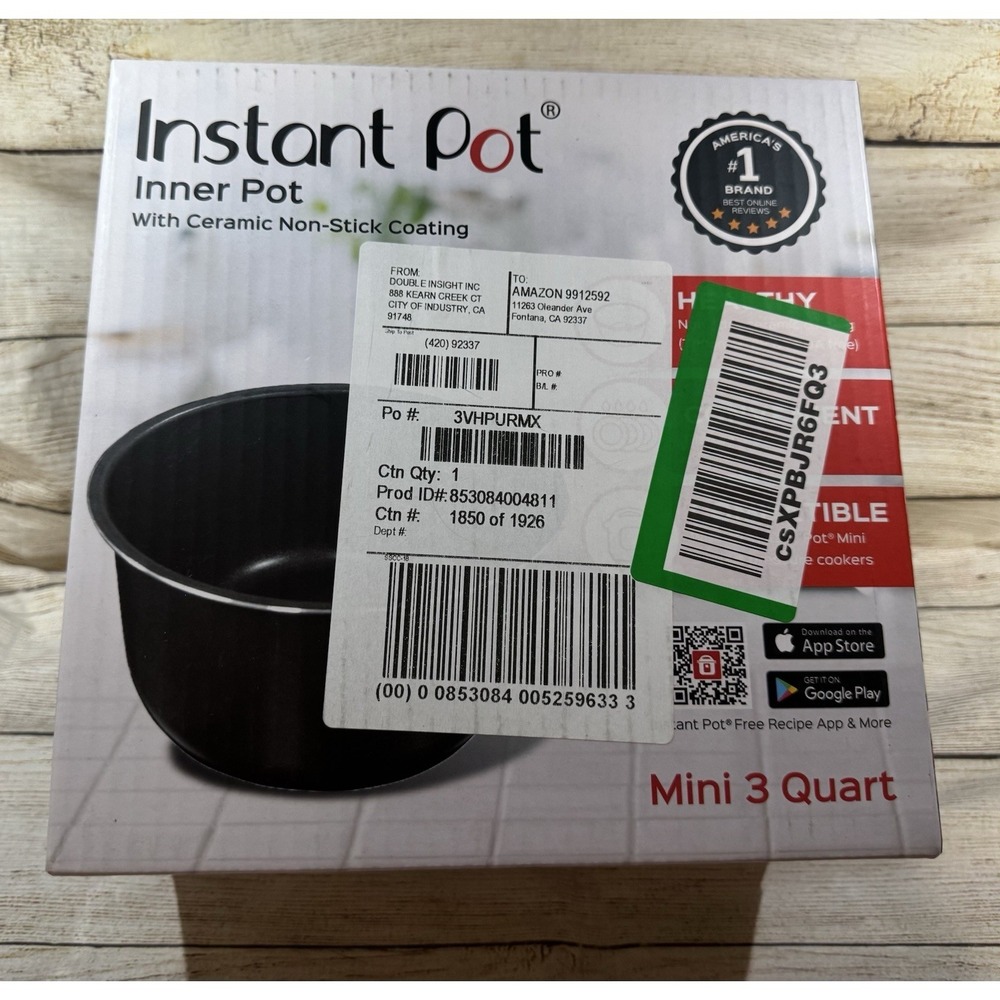 Instant Pot Mini 3 Quart Inner Pot with Ceramic Non Stick Coating New in Box